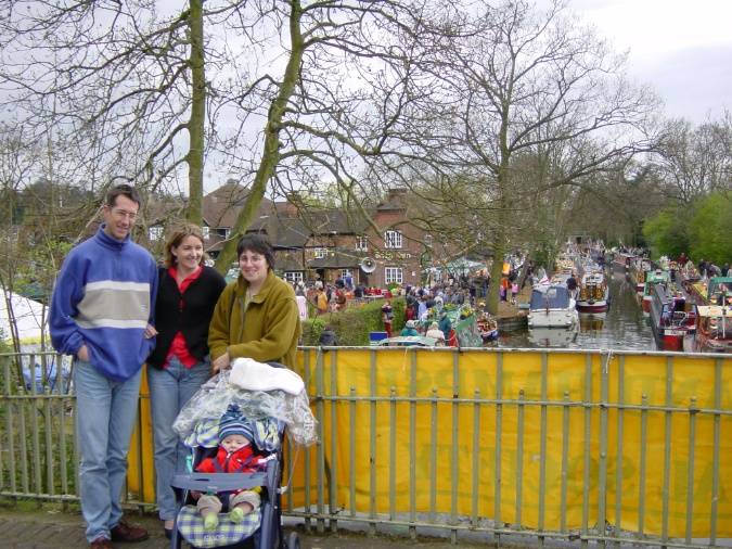 Karen, Jamie, Nicolette and Robert at Woking canal fair