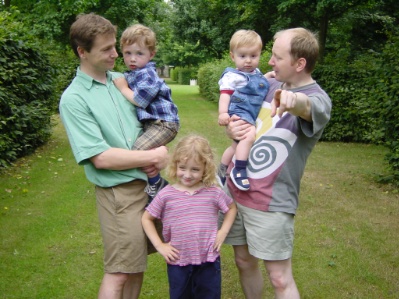 Miles, Isabelle, Peter, with Gavin & Robert