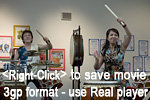 <RightClick> to save video (2Mb) - 3gp format, use Real Player to view.